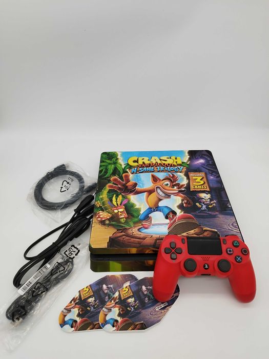 [ps4] Пълен Комплект SLIM 500GB със скин Crash Bandicoot Trilogy