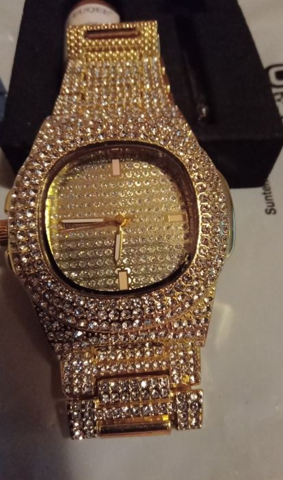 Ceas Otel Inoxidabil cu Strasuri Dama și Barbati Nou