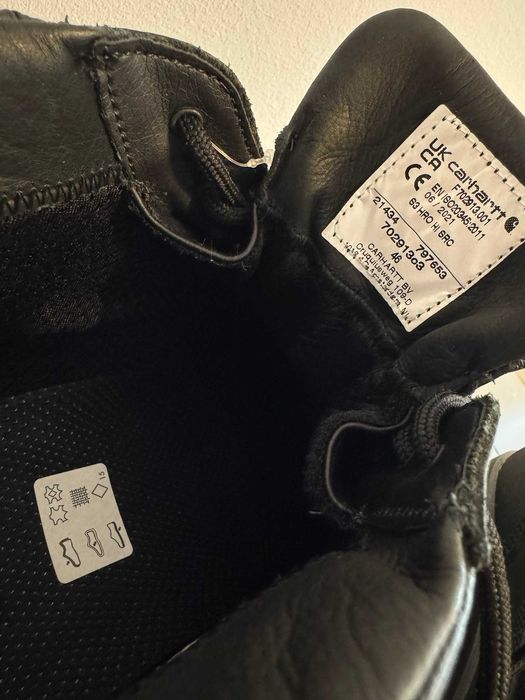 Carhartt Detroit Rugged Flex S3 HRO HI SRC Safety piele negru ghete 46