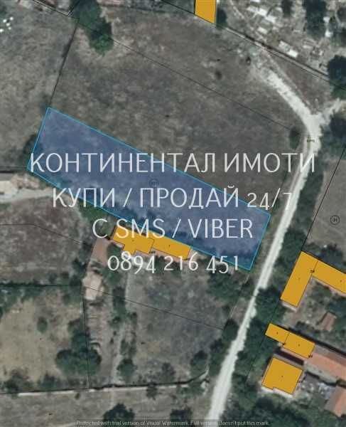 код. 62967. Парцел 1450м2 с лице 16м, който се намира в северната част