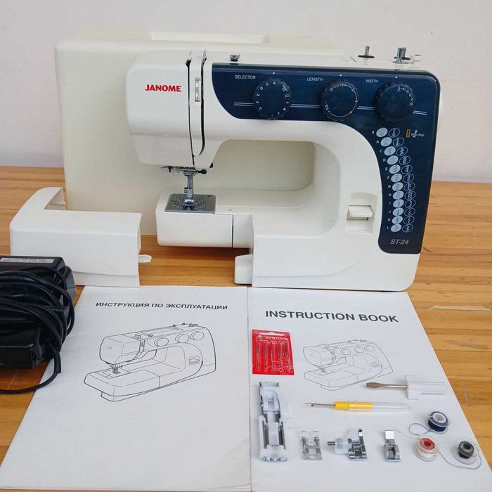 Janome ST-24(Япония). Год гарантии/Металл/Комплект.