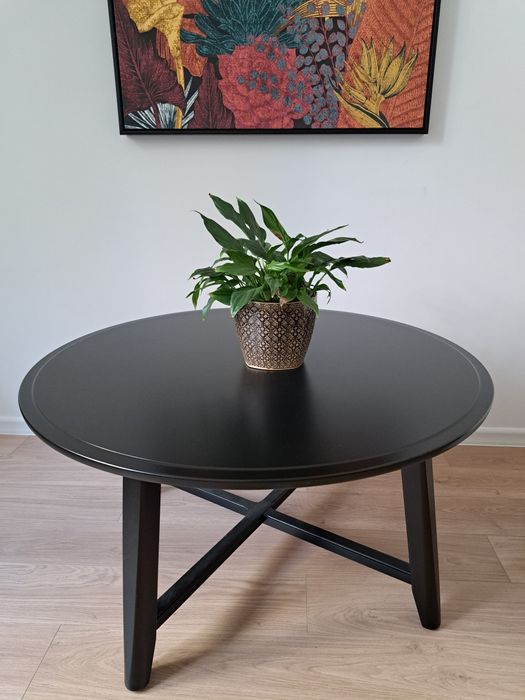 Masă / măsuță cafea IKEA KRAGSTA 90 cm neagră (ca noua)
