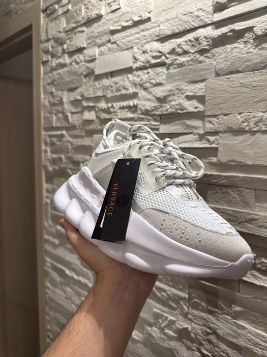 Adidasi Versace Chain Reaction white