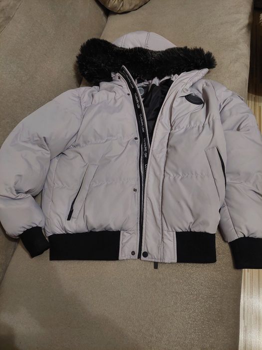 Geaca gri  pentru adolescenti