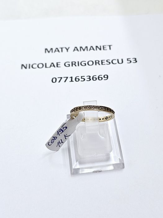 Maty Amanet Inel dama din aur 1.49 g cod 195