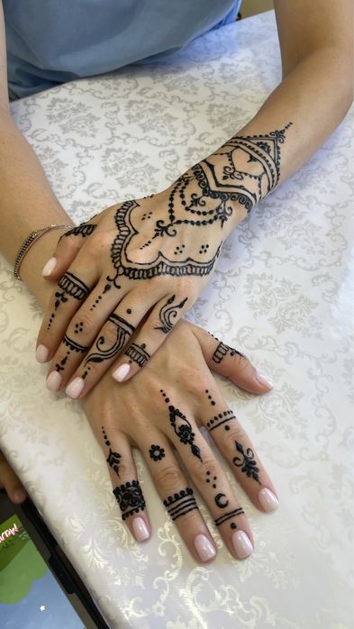 Мехенди временное тату