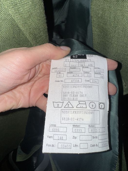 Sacou bărbătesc verde Romano Botta - mărime 52