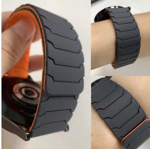 Curea silicon+Metal Huawei GT,GT2,GT3,GT4,GT5(46mm) 22mm modelul 2