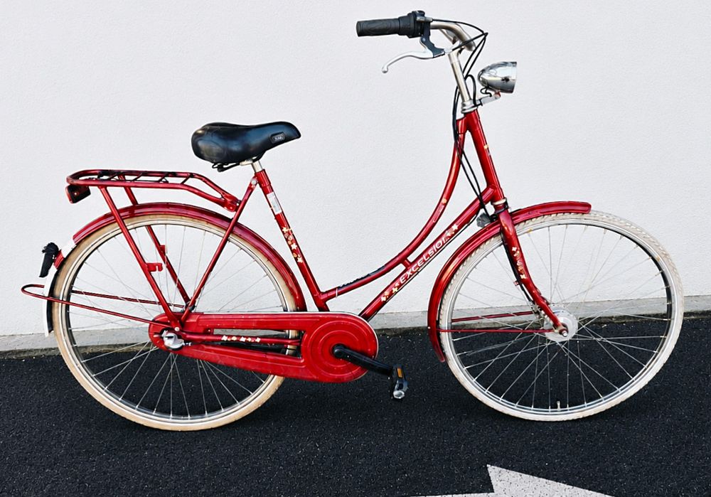 Bicicleta dama Excelsior  Red vintage