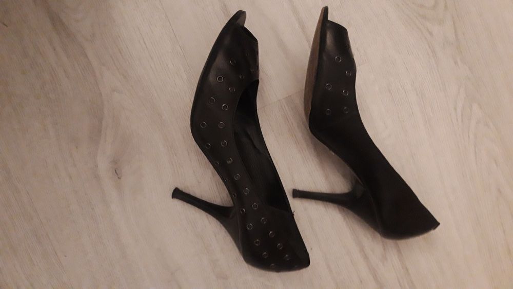 Pantofi dama piele, cu toc cui, masura 39