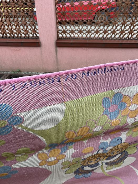 Covor NOU de copii roz cu desene