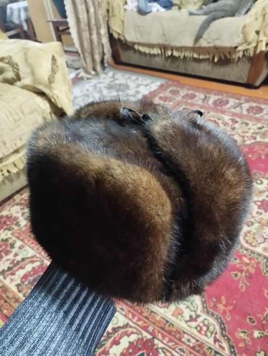 Шапка ушанка норка