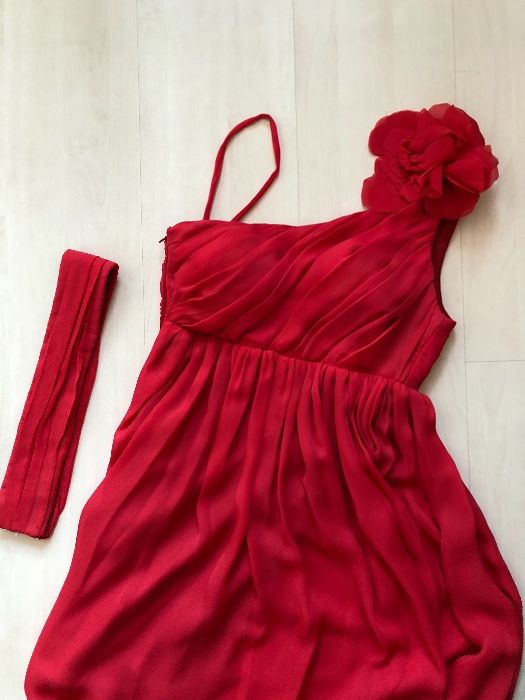 Красива рокля цвят праскова / шаферска рокля / официална рокля / бална