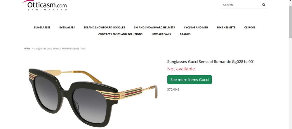 Оригинални слънчеви очила Gucci, НОВИ