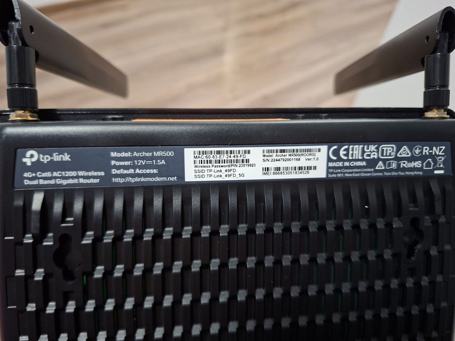 Router/modem TP Link Archer MR500 Gigabit