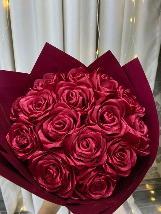 Букет из атластных лент