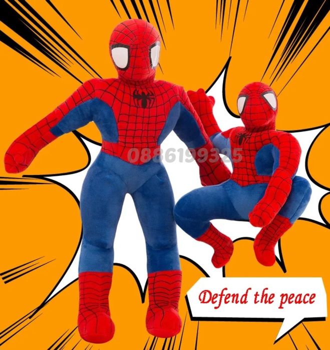 Голяма плюшена играчка Avengers 120см Спайдърмен Батман Хълк Тор и др