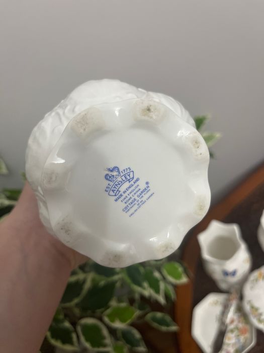 Set veze Aynsley cu bol si farfurie