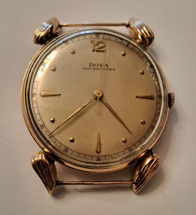 Vând ceas Doxa aur roz 14K fabricat în anii 40