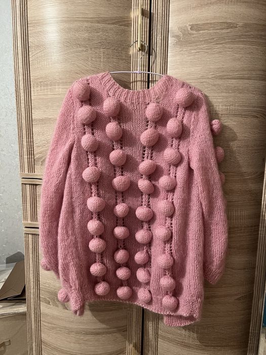 Кардиган из 100% мохера, чистая шерсть