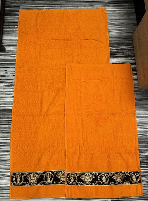 Set 2 prosoape model Versace, mari 140x70 +  mici