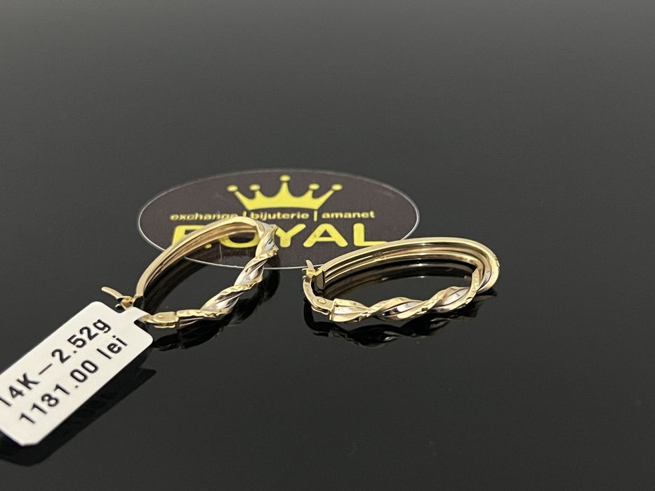 Bijuteria Royal CB : Cercei dama aur 14k 2,52gr