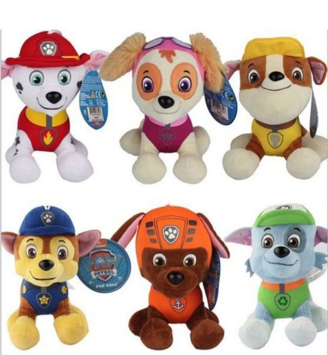 Плюшена играчка куче Пес Патрул и Райдър, Скай Чейс и др.