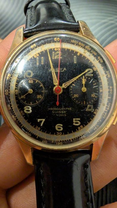 Ceas vintage AGEFA Chronographe Suisse (Landeron 48) schimb bicicletă