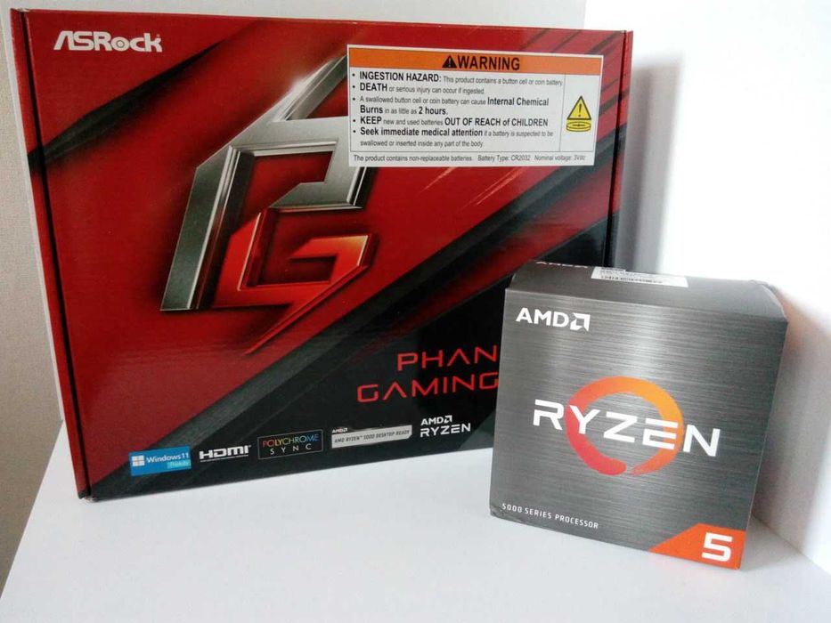 Комплект материнская плата+ процессор  AMD Ryzen 5 5500