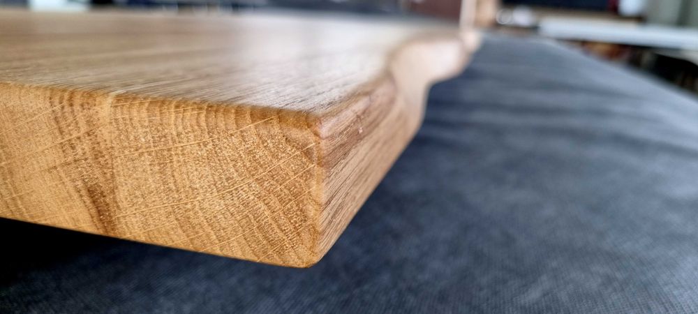 Масивен дъбов плот 200x85x40, масло, “жив ръб