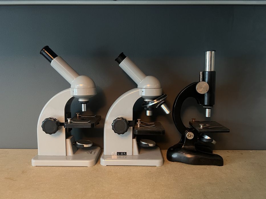 3 microscoape IOR didactice + cutii transport