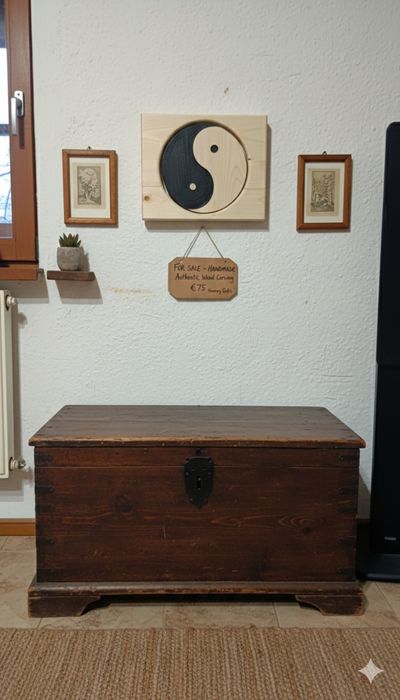 Ръчно изработено пано „Ин и Ян“ – Баланс за вашия дом