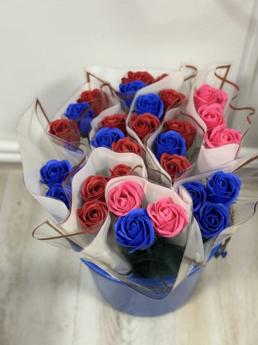 Buchete de Florii din sapun cosulete de trandafirii din