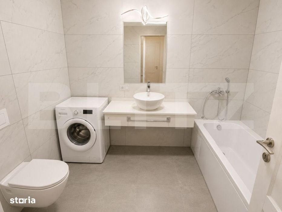 Apartament 2 camere, etaj intermediar, la cheie, balcon, zona Vivo