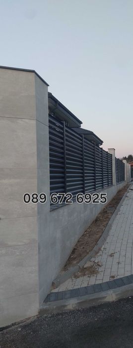Оградни пана и врати тип щора/Монтаж на термопанел