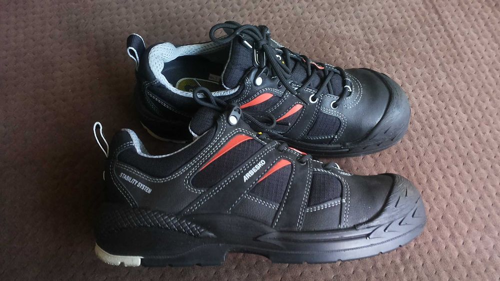 ARBESKO Leather Work Safetu Shoes размер EUR 45 работни обувки WS1-37