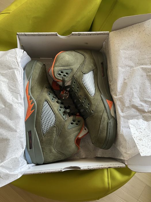 AIR Jordan 5 Retro Army olive/solar orange