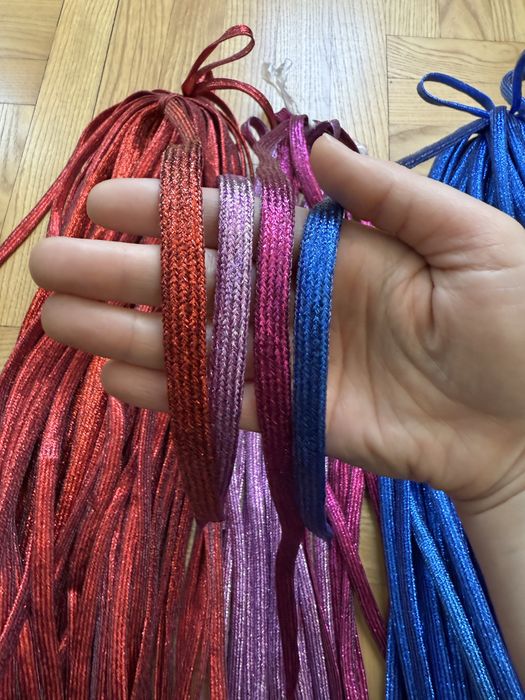 Блестящи връзки за обувки/маратонки