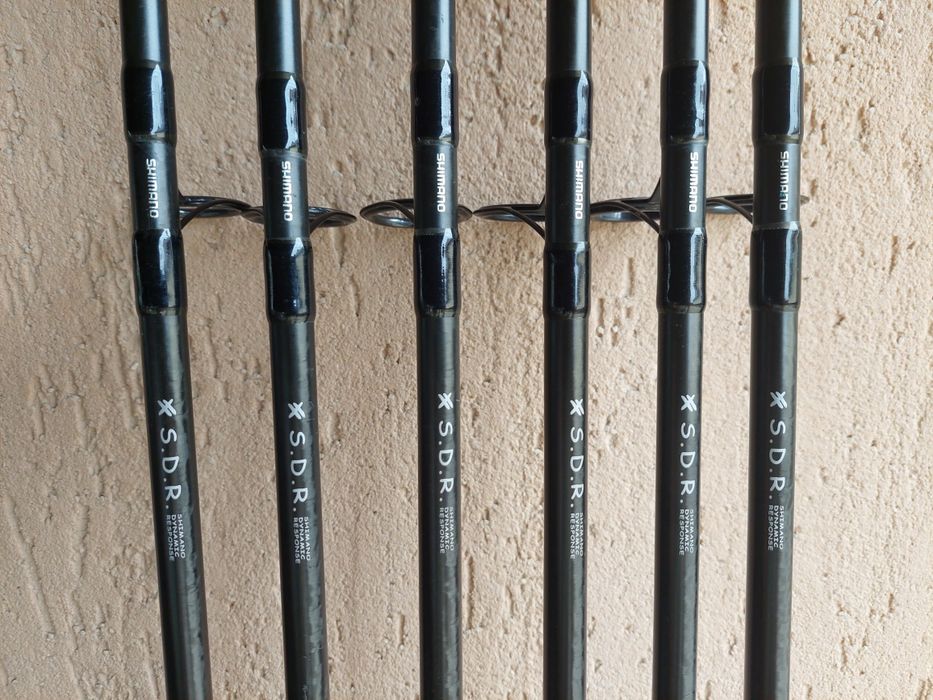 2 lansete shimano beast master S.D.R cu biofibre de 3.66m 3,25lb