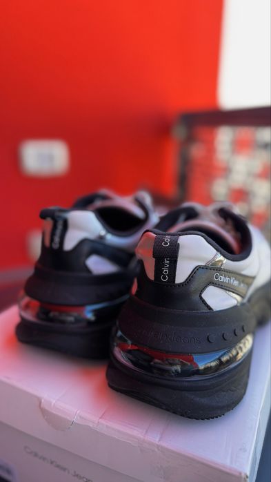 Pantofi sport Calvin Klein demi-wedge de piele barbati