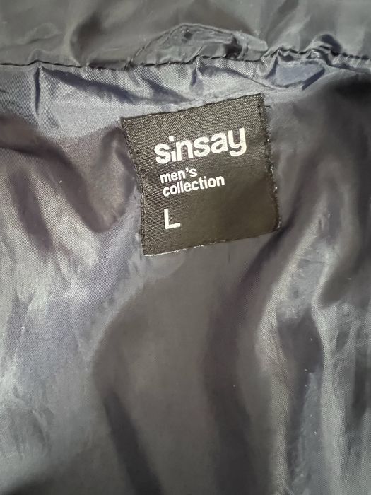 Geaca subtire, bleumarin eleganta cu guler inalta, comoda si usoara, Sinsay, L