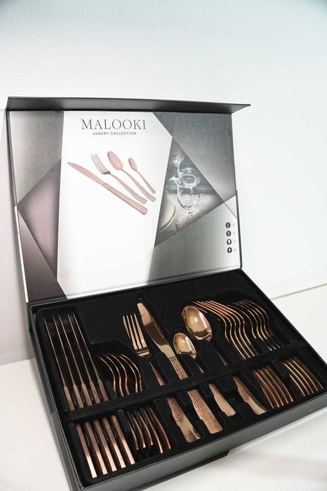 Set tacâmuri nou – 24 piese, inox – elegant, calitate premium