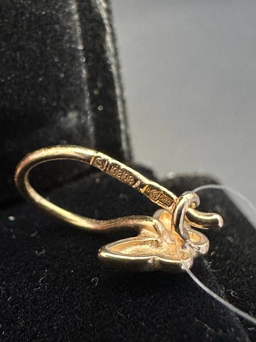 Золото 585  Серьги Масса: 1.08