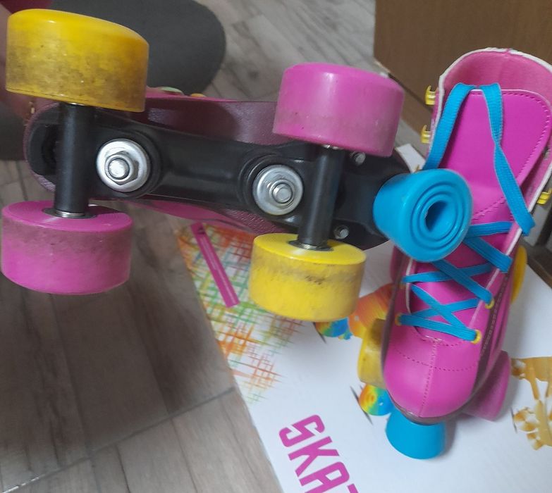 Детски кънки розови