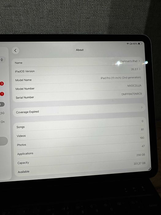 iPad Pro 11-inch (2nd generation) 256gb