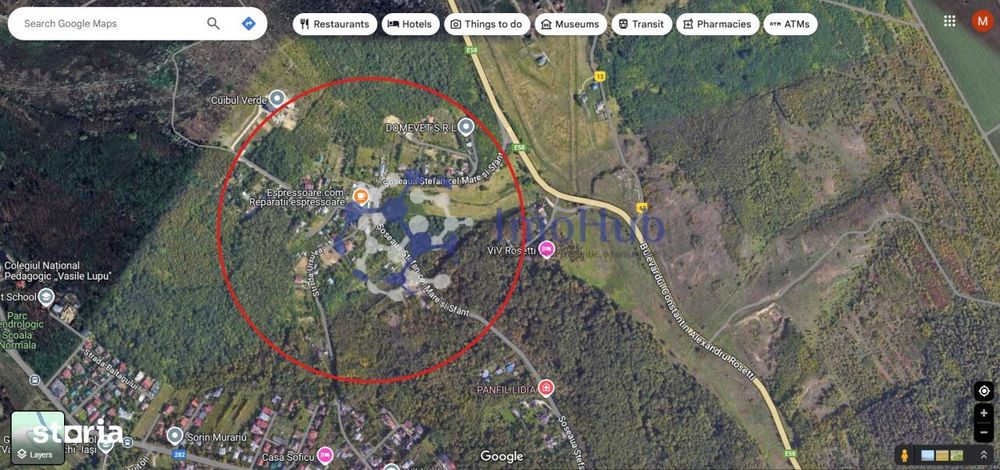 Teren Copou, 935 mp, Sos. Stefan cel Mare, plan drept