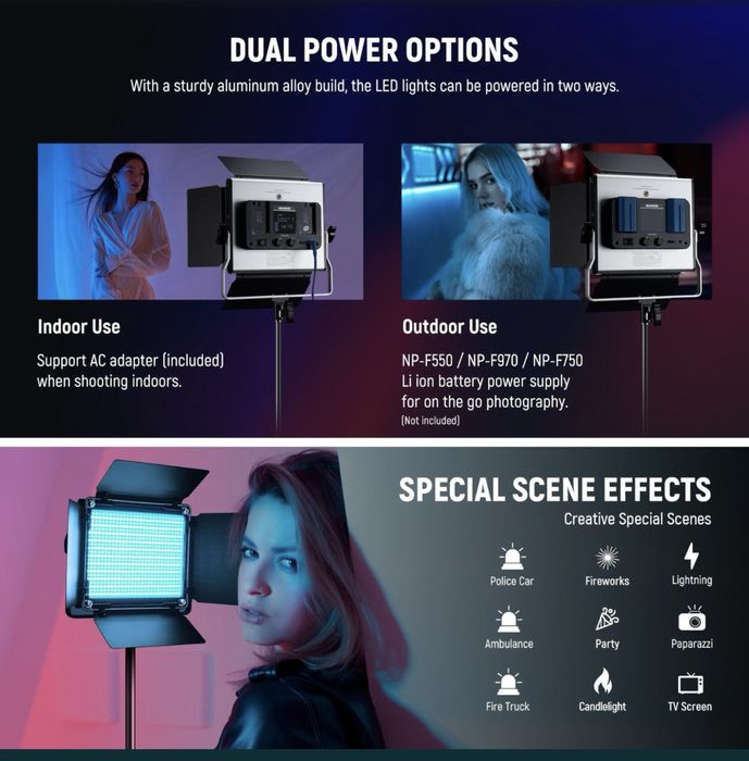 NEEWER LED 660 PRO RGB panel + shtativ