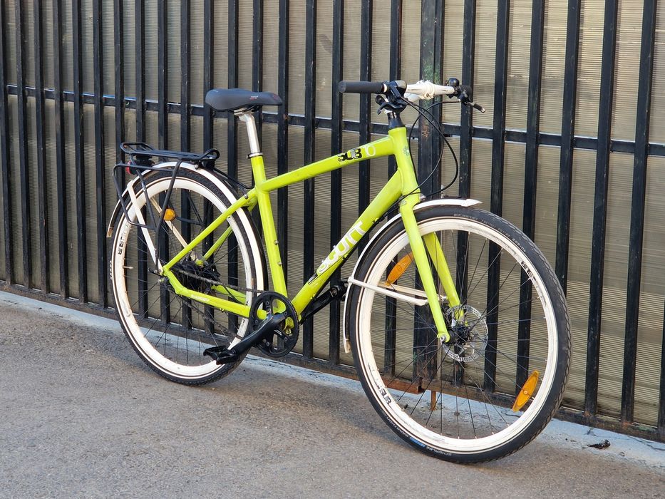 Bicicleta Scott Sub 10 Urban Bike Alfine 8 City Frâne hidraulice Cadru Alu marine L