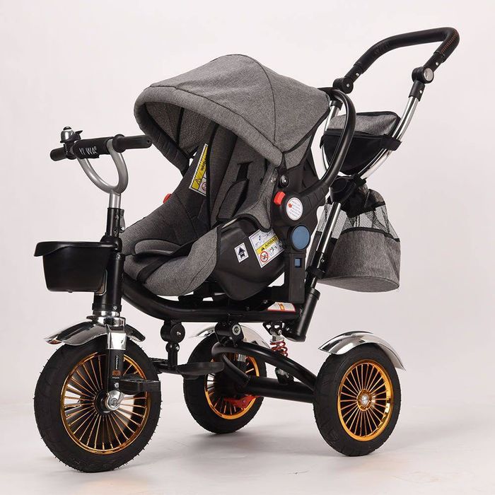 Детский трёхколёсный велосипед 5586A, трансформер | 9 месяц + до 5 лет