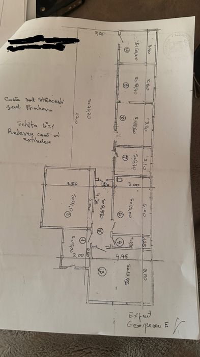 Casă 3 camere, Stăncești, 1600 mp, + teren adiacent disponibil